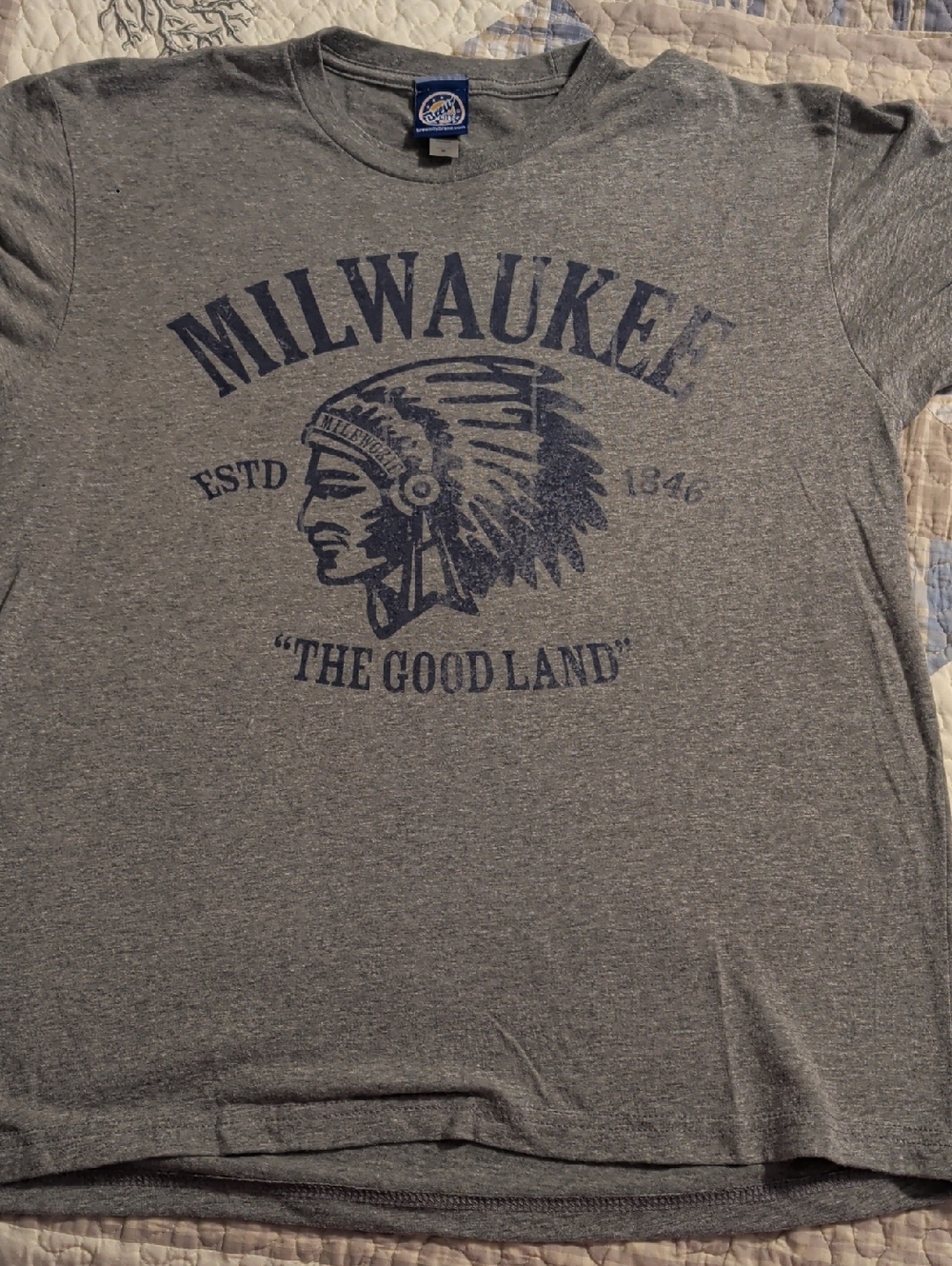 Milwaukee 'The Good Land' Graphic Tee - Gray
